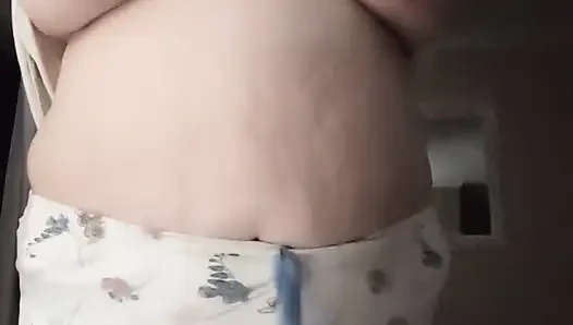 BBW Jumping and Shaking Huge Tits up and Down