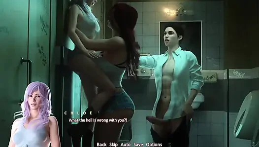 Seks threesome di kamar mandi