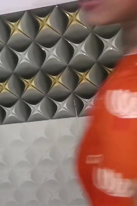 Hot Desi Messy Blowjob & Standing Dogy Style Sex Orange Dress