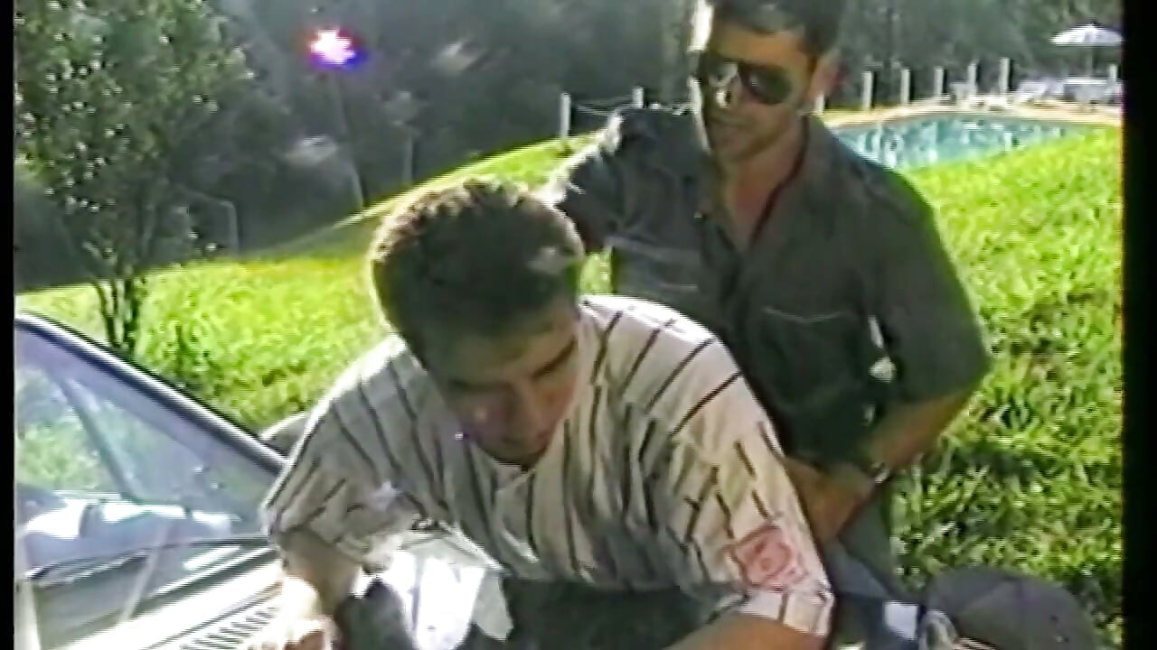 Two Horny Studs Trade Blowjobs Outdoors