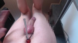 Esibizionista scopata anale con la macchina, bondage e sexshow