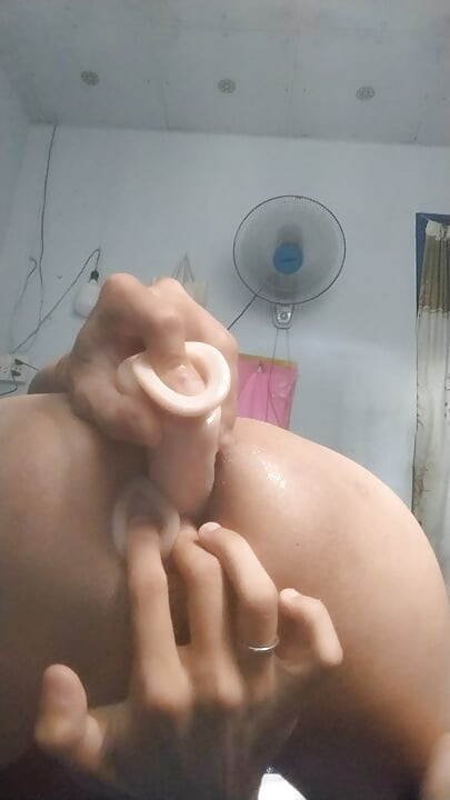 douple dildo in my ass