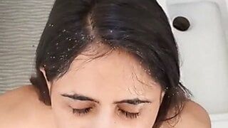 I am Enjoying Pissing Into My Desi Indian Slut Mouth-HD