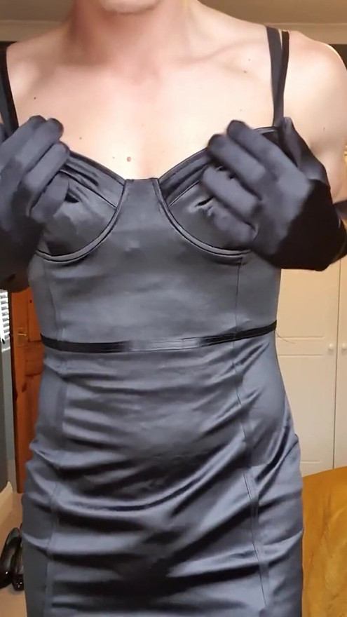 Indulging with my satin fetish, do I have you on edge? ️