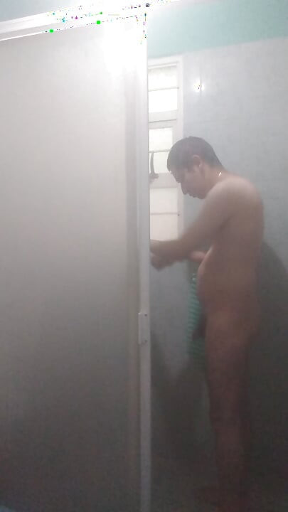 Showering so happy