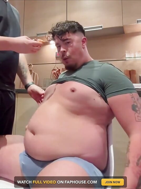 Fat Gainer Boy Fed and Teased