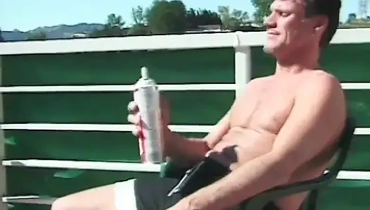 Hot brunette and stud get covered with whipped cream