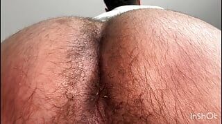 Hairy ass Damien Custo