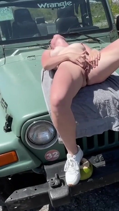 Eating pussy in public, public sex, she's fingering but herself, outdoor pussy eating, car sex,public masturbation | Clip 2