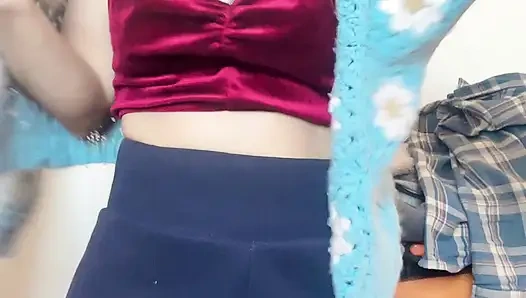 hana sexy in school skirt outfit perfext body good ass