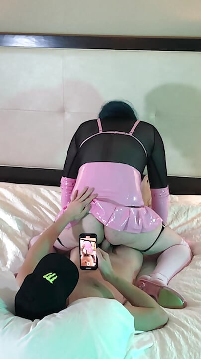 Fucking Trans Woman in Chastity - Compilation 2