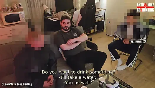 Straight Fit Latino Guy Tries Anal for the First Time and the Security Guard Agrees to a Hot Threesome
