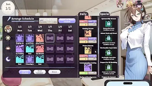 1 V-Lover Playthrough. Lovely Women And Nice Art Style.