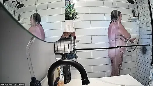 Mrs. Joanne Tanner a Real Public Schoolteacher Captured in the Shower 05-01-26 & 05-03-26