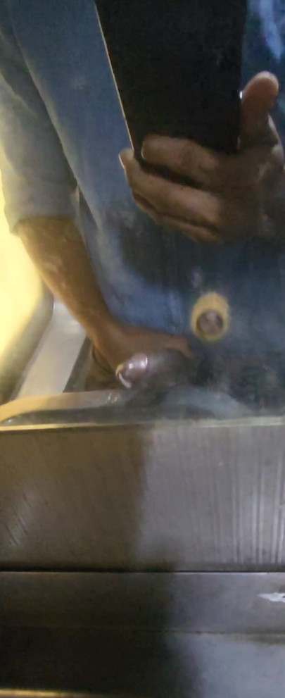 Key moment from "Desi guy jerking off in public train"