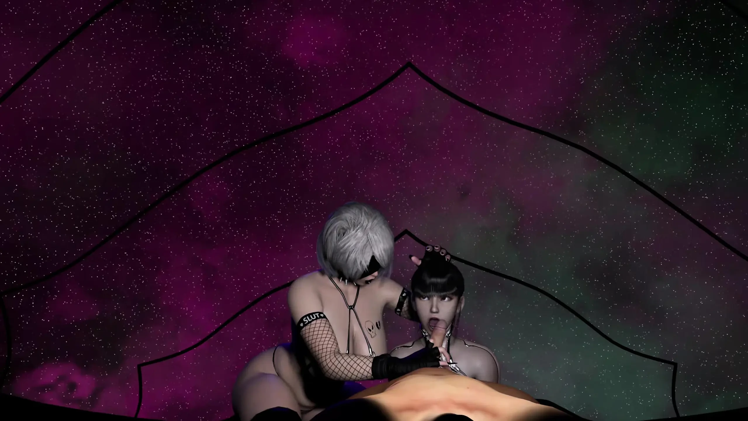 POV - Stellar Blade's Eve & Nier Automata's 2b - JAV Mocapped Sex Scene - Experimental Scene