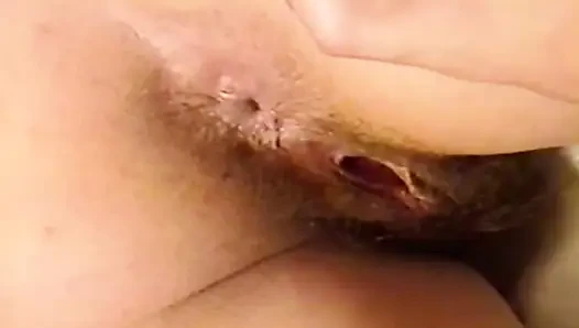 I spread my stepmother's ass cheeks and want to shove my hard cock inside her.
