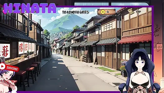 Ich beobachte HINATA, während sie im KRANKENHAUS mit Kittel und Bademantel TRAINIERT, alles ist durchsichtig