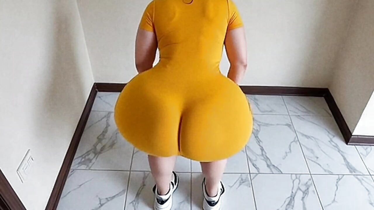 big-bootied woman with a big butt shaking it sexy