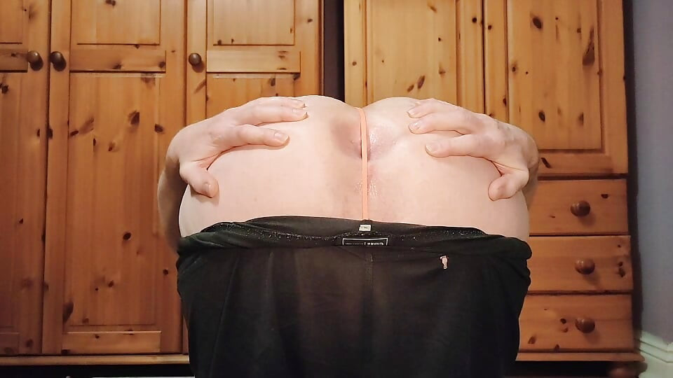 Asshole Behind Thong - Covermale G-String