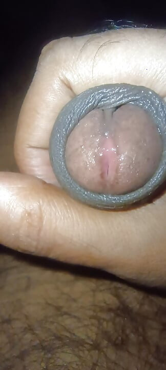 Big thick black cock force jerking precum show