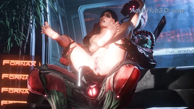 3D Babe Mounted Hard by Robot