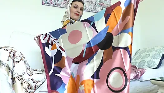 My Shiny Satin Scarves Will Turn You on! Lady Victoria Valente