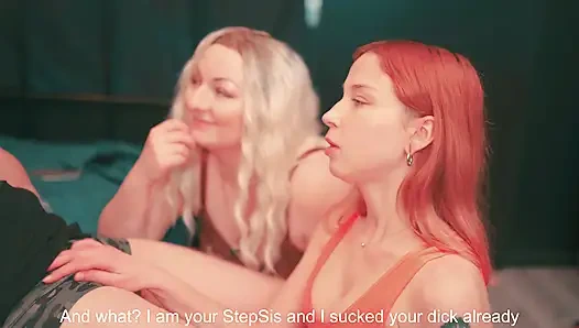 Step-mom Begs Step-daughter: 'teach Me to Suck Dick' - We Both Got Face-fucked by Step-bro