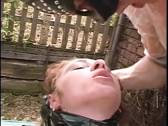 Amazing chick dressed in coat opens her asshole for huge cock
