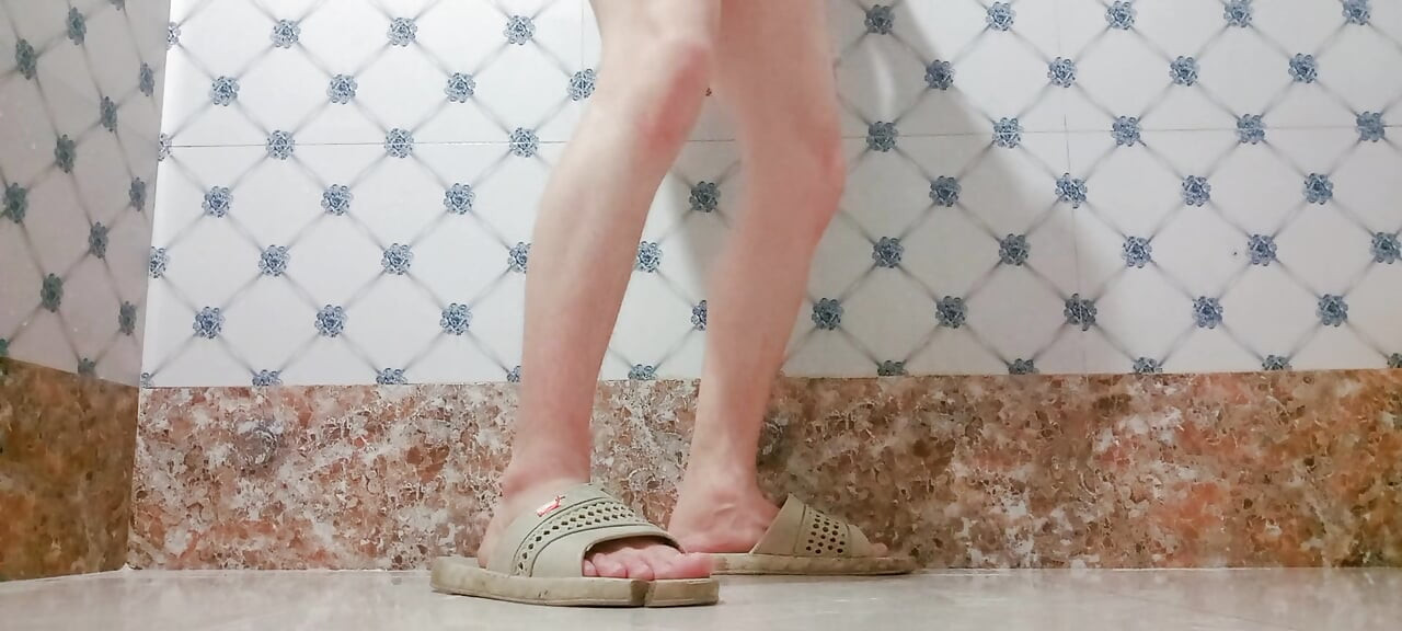 Steamy Shower Stroke Session with Toy  Slow to Hard Finish