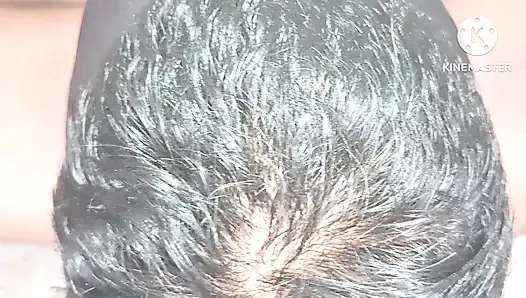 Boyfriend removed his girlfriend hairy pussy to a clean pussy