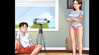 与瑜伽老师的所有性爱场景 - 与老师三人行 - 动画色情游戏