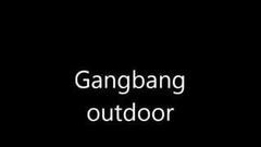 Gangbang Outdoor