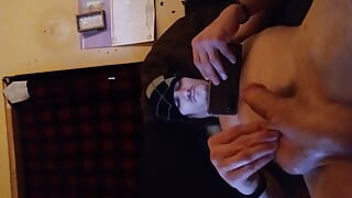 Sunny showing off teasing