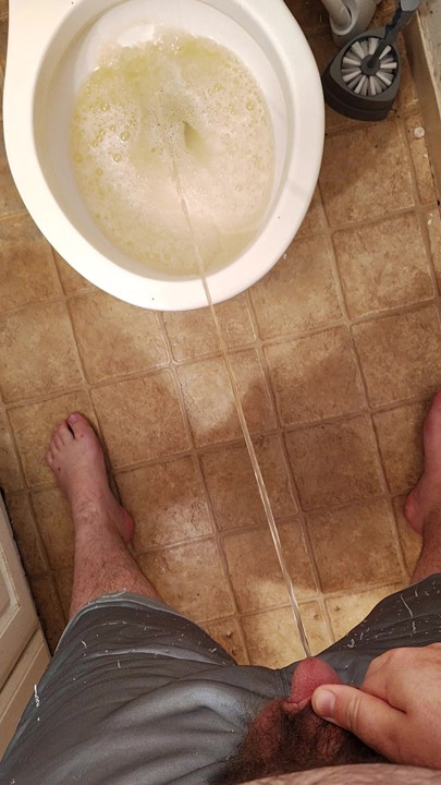 Morning Piss While Hard