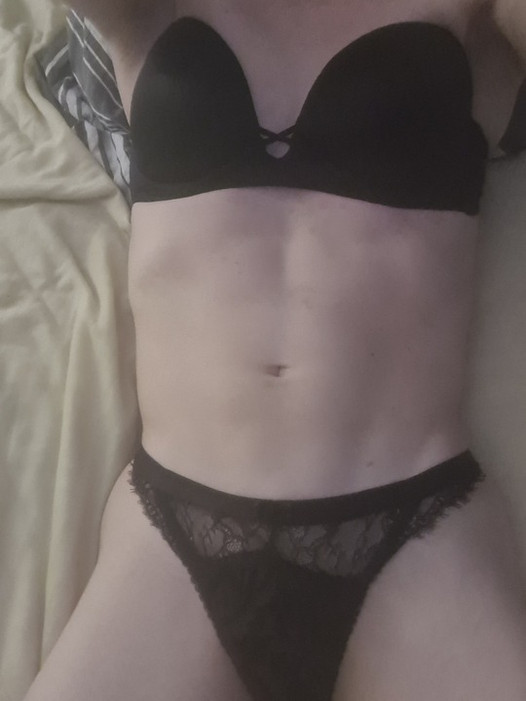 dressed in my lingerie fantasising of being dominated