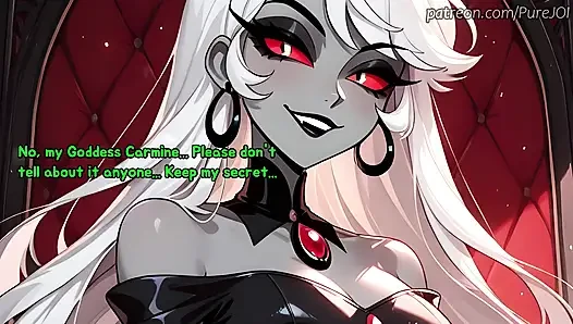 Carmilla Carmine застукала свою сотрудницу за мастурбацией в офисе (дилдо, инструкция по дрочке)