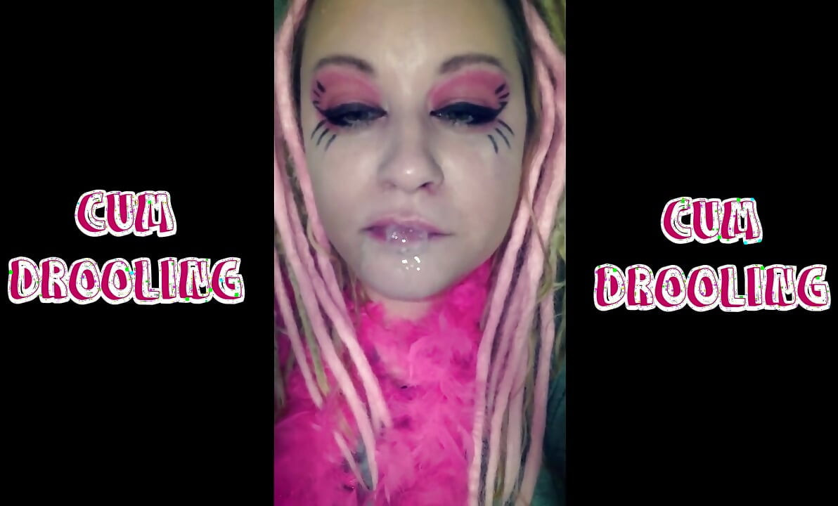 Cum drooling with slurping sounds extended
