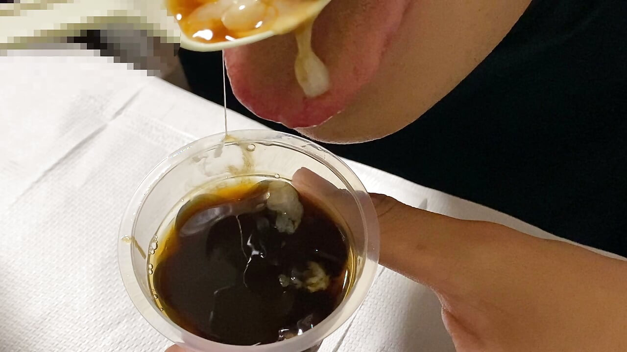 Eat coffee jelly with two servings of homemade milk