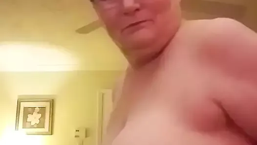 Hot Granny Gilf Shows Her Massive Tits As She Plays With Them, You Like?