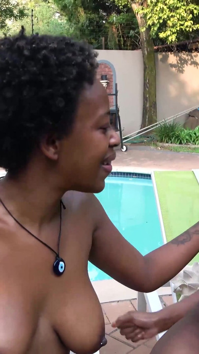 Big Tits & Ass Ebony Girls Fuck Their Wet Pussies With Big Dildos Outdoors | Clip 1