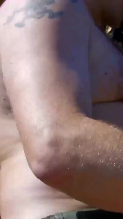 Outdoor couple has sex on the beach and let stranger join | Clip 1