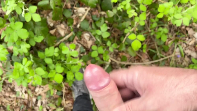 Outdoor wank at the lake
