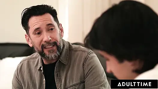 ADULT TIME - Virgin Boy Teams Up With Stepdad To Fuck Horny Blindfolded Stepmom Dana Vespoli