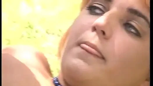 Outdoor sex with blonde bitch