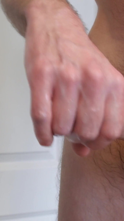 Iconic moment from "I massage my cock in the bathroom during 30 minutes of masturbation, finished with cumshot"