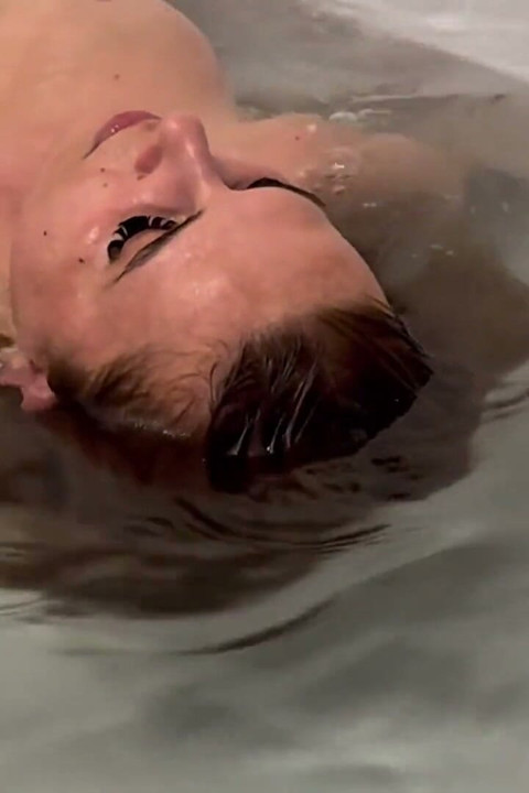 Hair Floating on Water Close up