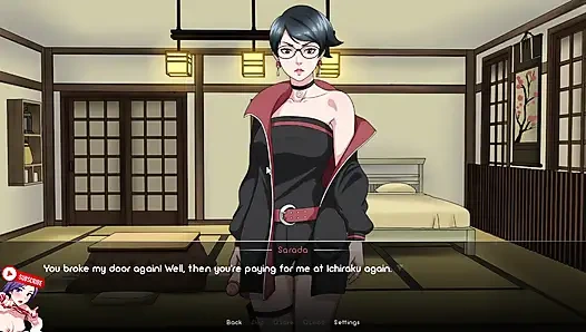 SARADA UCHIHA fucked in public in Konoha. The most powerful woman in Naruto