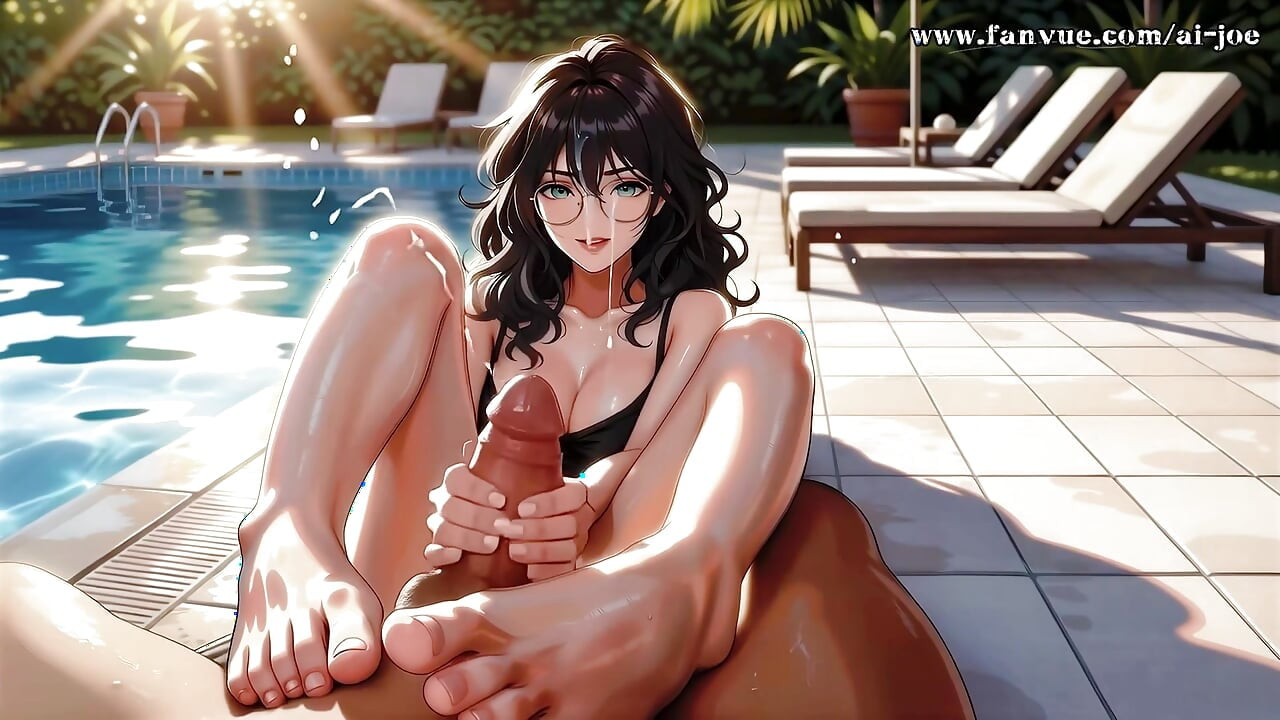 Beautiful Woman With Glasses Helps me.episode-1. AI-generated