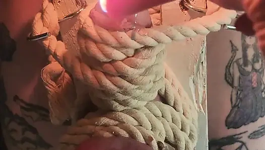 Goode Girl Flogging Balls by Candle Light Pt2